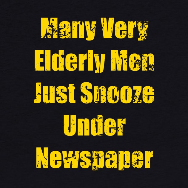 Many Ver Elderley Me Just Snooze Under Newspapers by AlternativeEye
